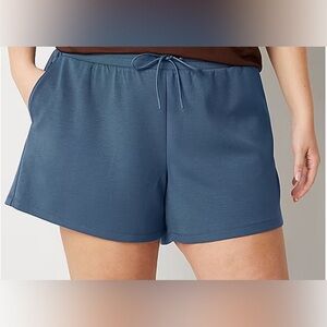 Xersion Womens Plus Scuba Pull-On Short